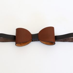 Leather Bow Tie - 2 Tone