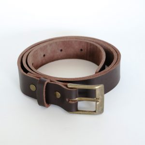 Leather Belt Dark Brown